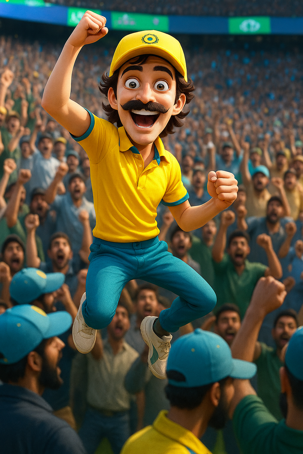 T20 ka asli deewana - "IPL ho toh aise ho!" Favorite team ka jersey pehne aur foam finger ke saath