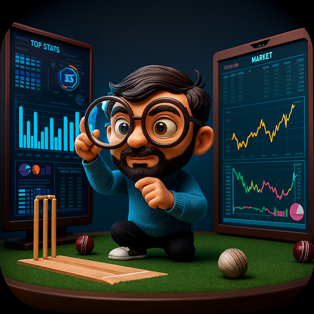 Cricket ka asli encyclopedia! Har ball ka analysis with dimaag sharp as a magnifying glass